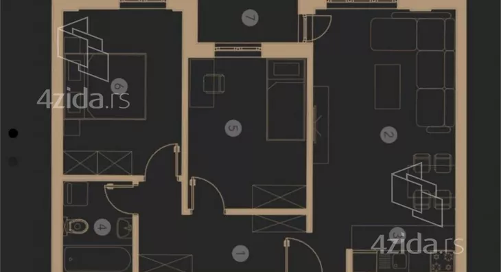 Trosoban stan | 4zida