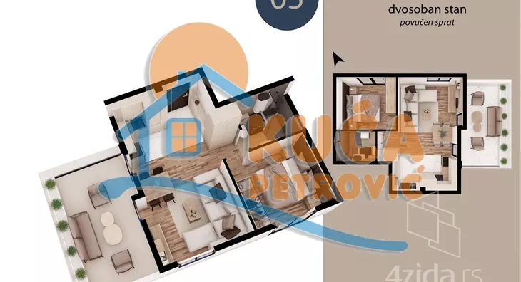 Dvosoban stan | 4zida