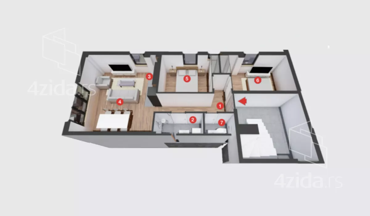 Dvoiposoban stan | 4zida