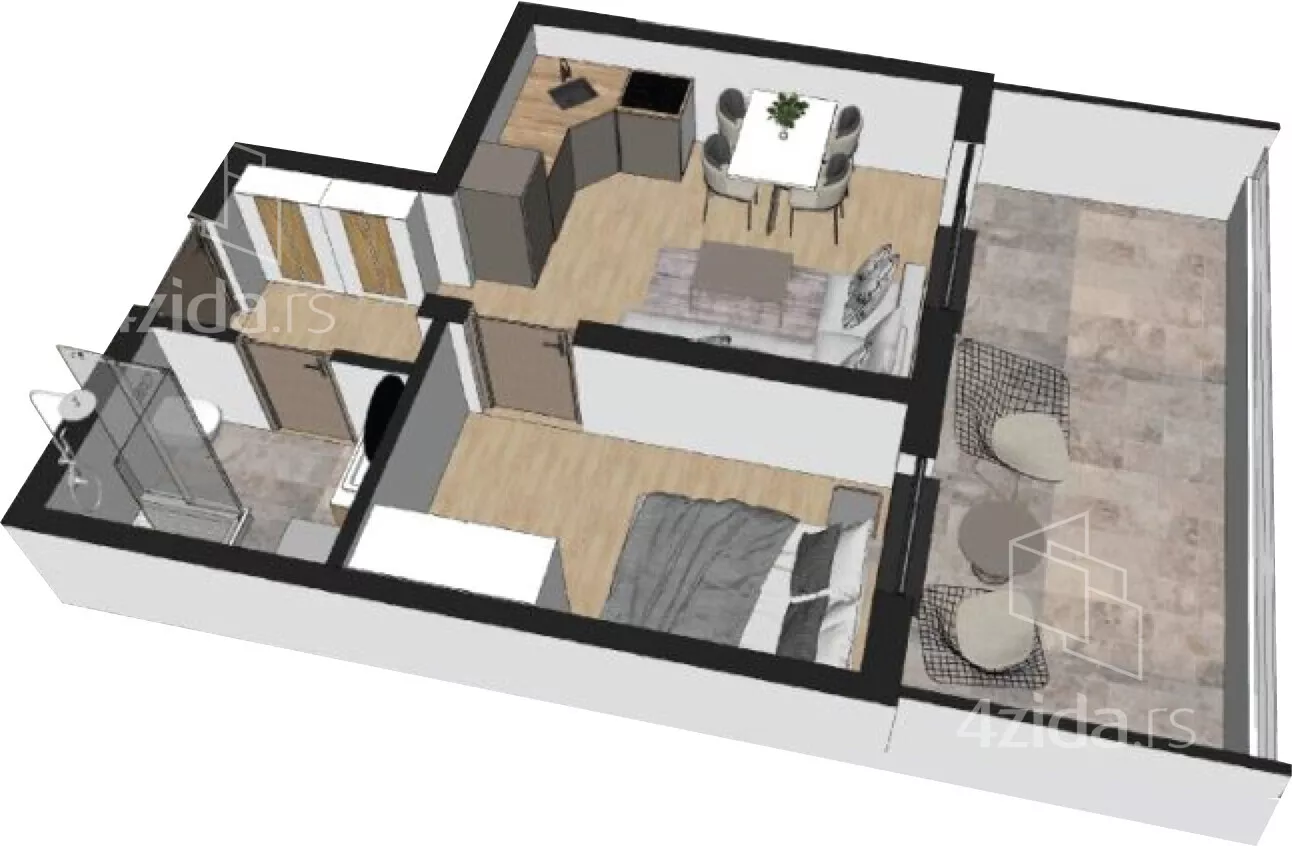 Dvosoban stan | 4zida