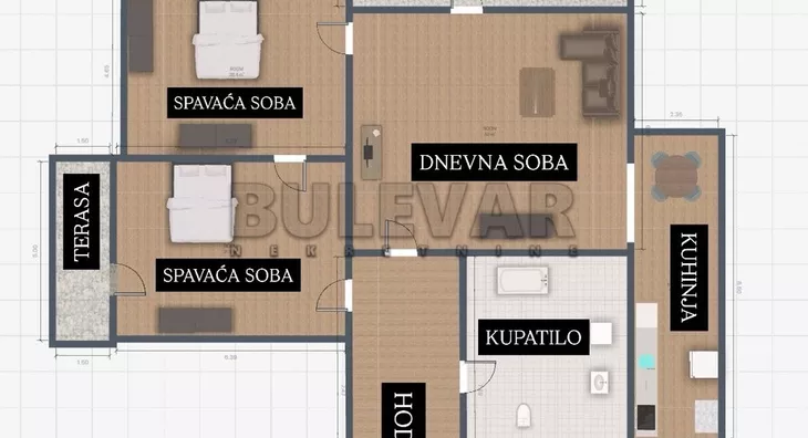 Dvosoban stan | 4zida