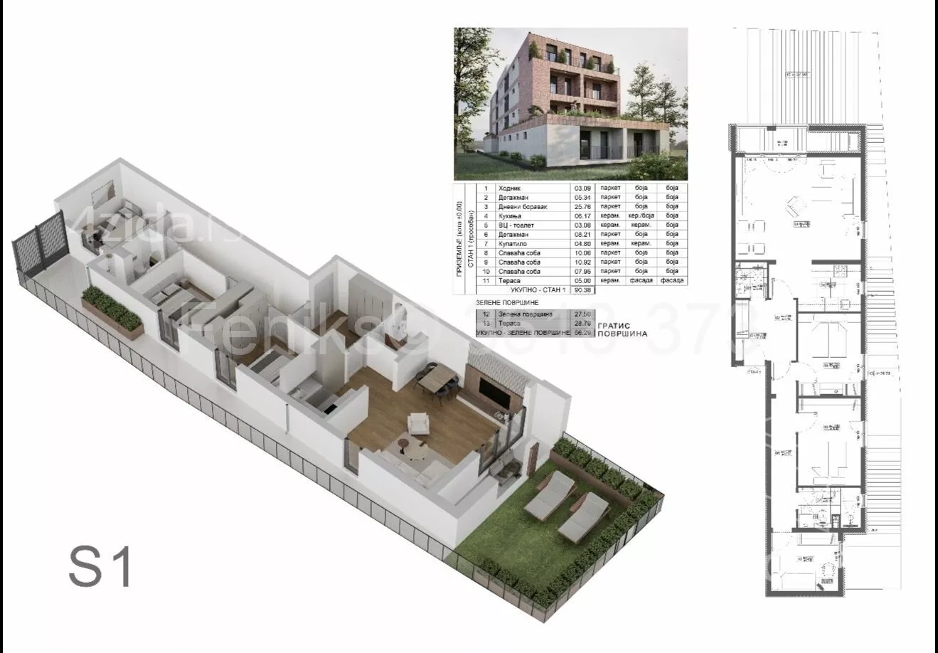 Troiposoban stan | 4zida