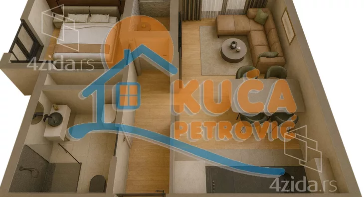 Jednoiposoban stan | 4zida