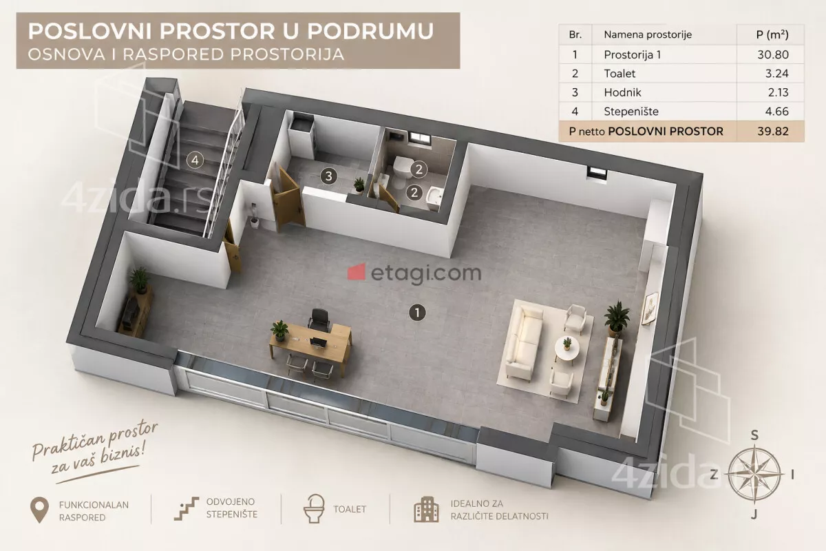 Poslovni prostor | 4zida
