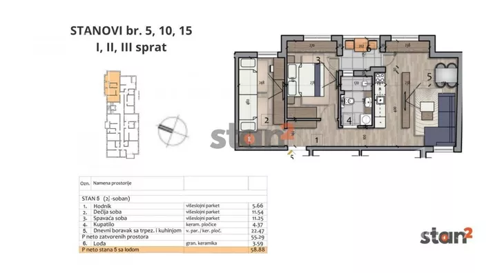 Dvoiposoban stan | 4zida