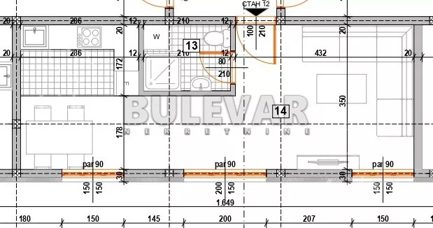 Jednosoban stan | 4zida