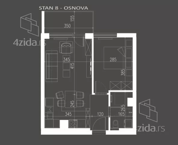 Dvosoban stan | 4zida