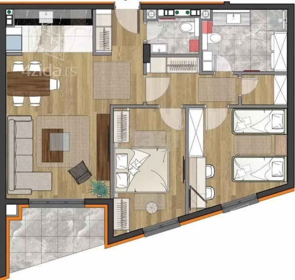 Četvorosoban stan | 4zida