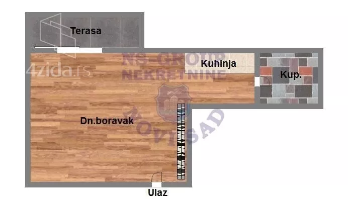 Jednosoban stan | 4zida