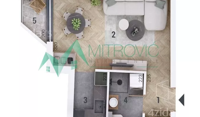 Jednosoban stan | 4zida