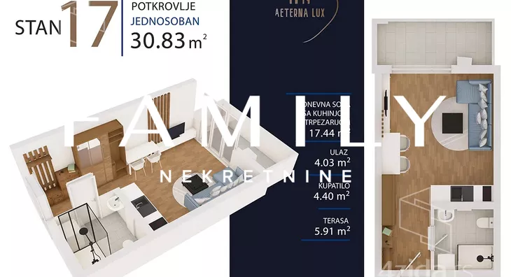 Jednosoban stan | 4zida