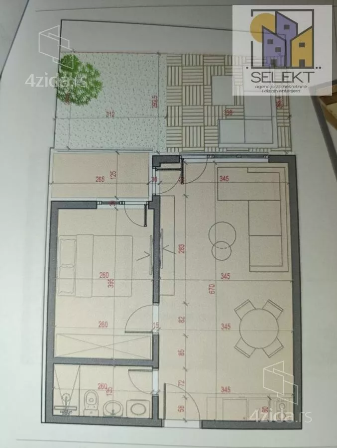 Jednosoban stan | 4zida