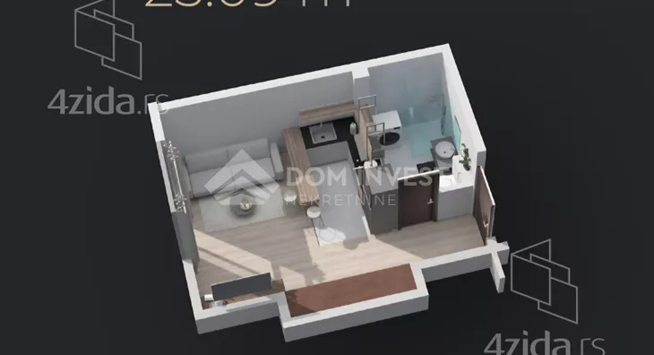 Jednosoban stan | 4zida
