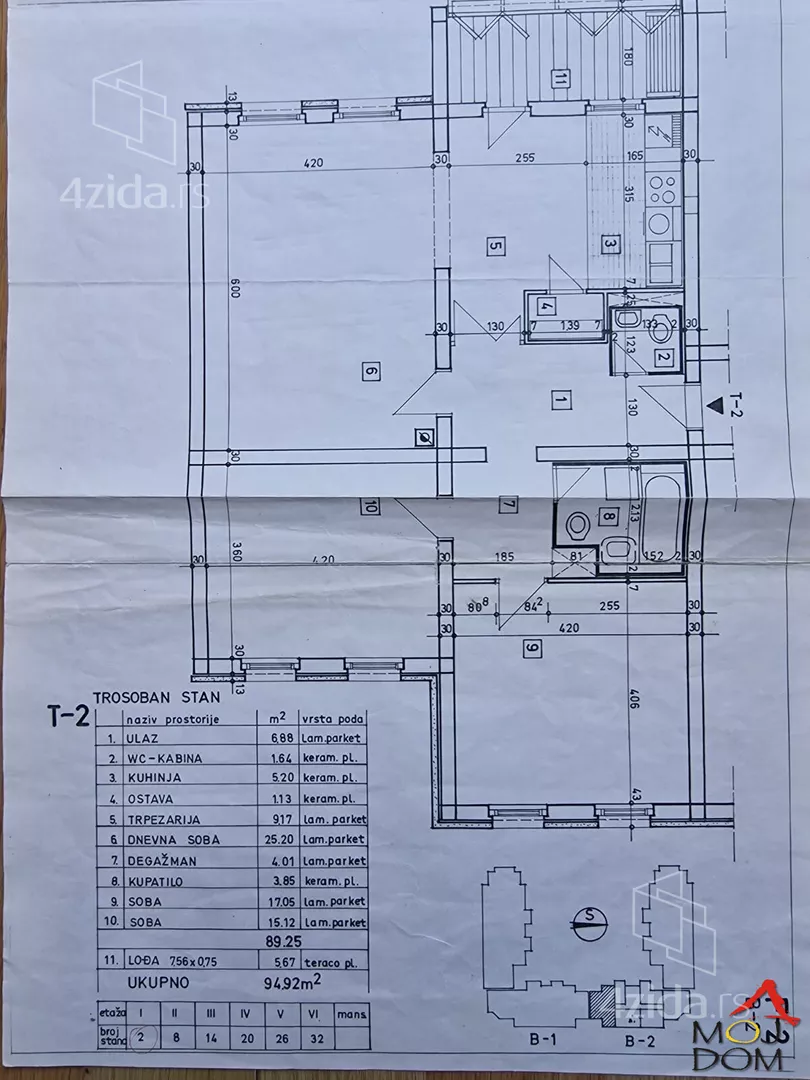 Trosoban stan | 4zida
