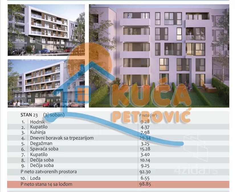 Troiposoban stan | 4zida