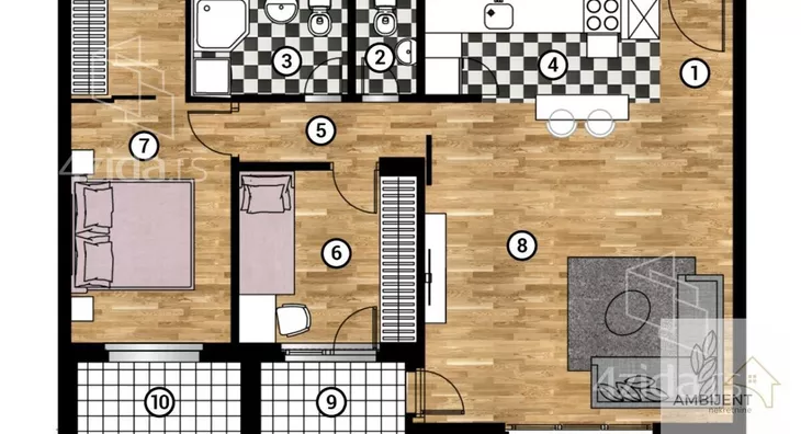 Trosoban stan | 4zida