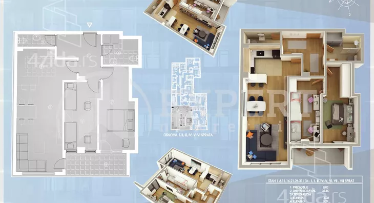 Trosoban stan | 4zida