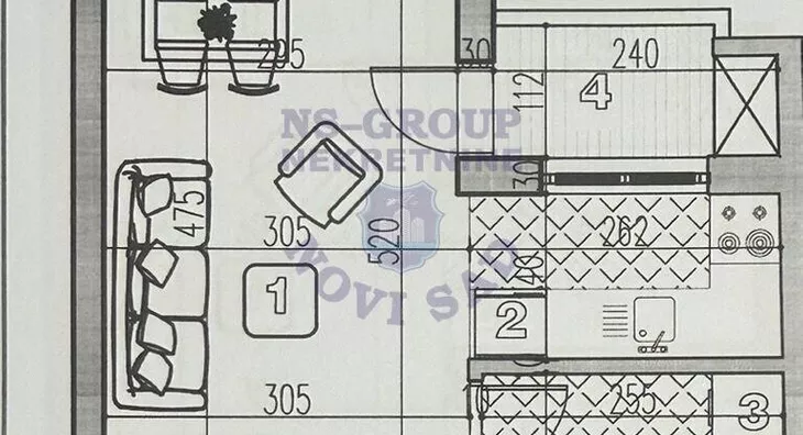 Jednosoban stan | 4zida