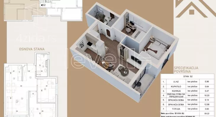 Dvoiposoban stan | 4zida