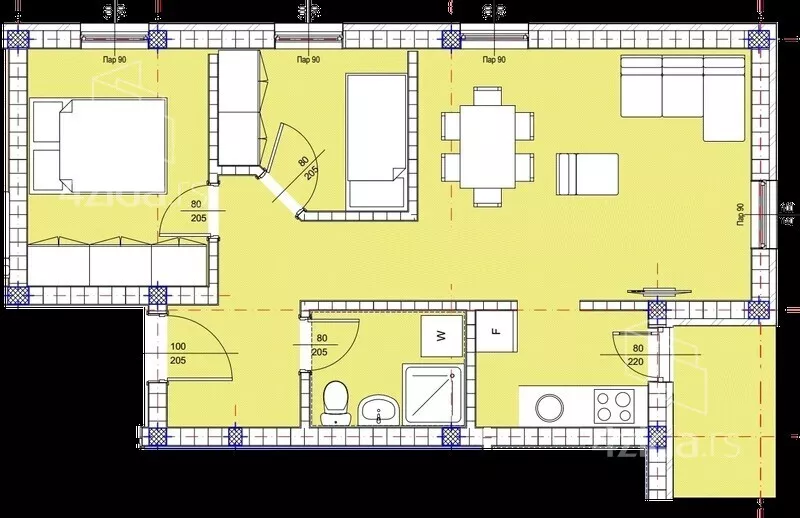 Dvoiposoban stan | 4zida