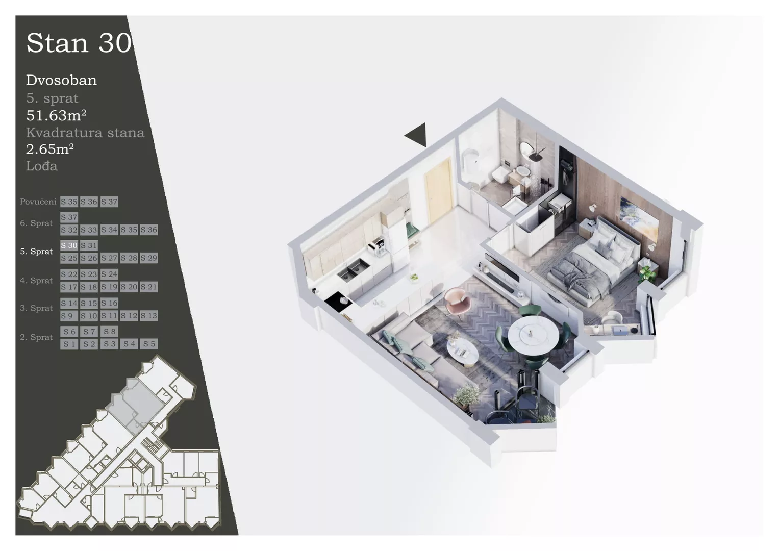 Dvosoban stan | 4zida