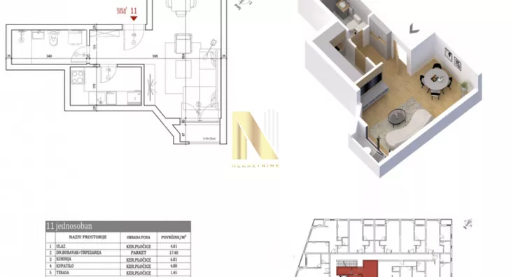 Jednosoban stan | 4zida