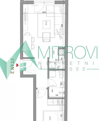 Jednoiposoban stan | 4zida