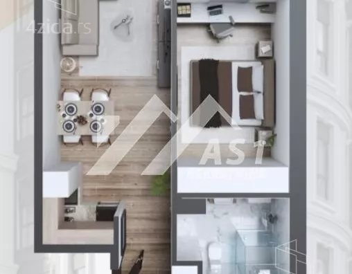 Jednoiposoban stan | 4zida