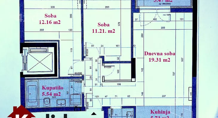 Trosoban stan | 4zida