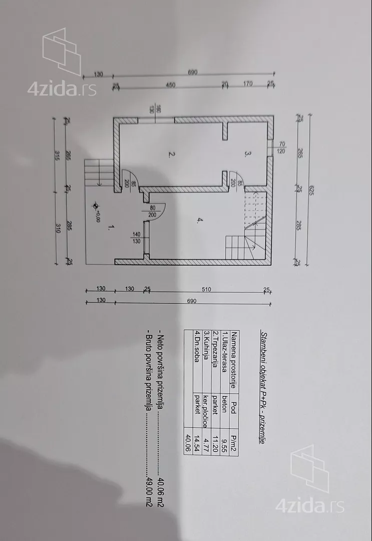2-etažna kuća | 4zida