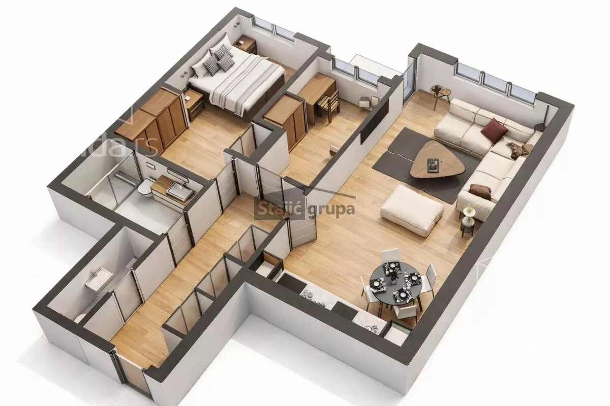 Jednoiposoban stan | 4zida