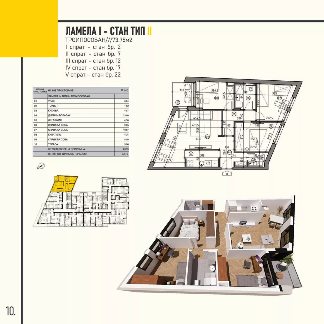 Troiposoban stan | 4zida