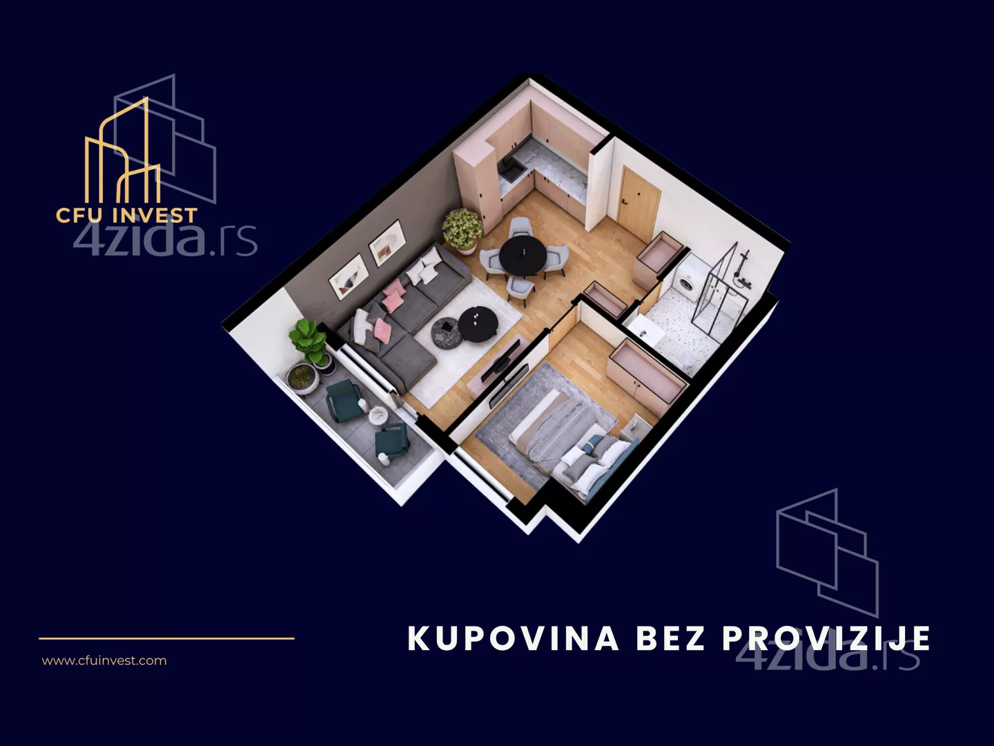 Dvosoban stan | 4zida