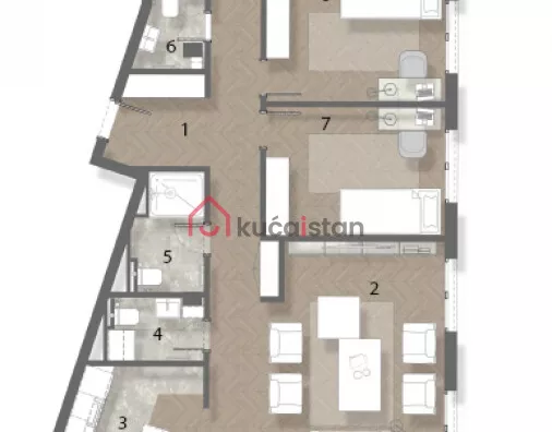 Petosoban stan | 4zida