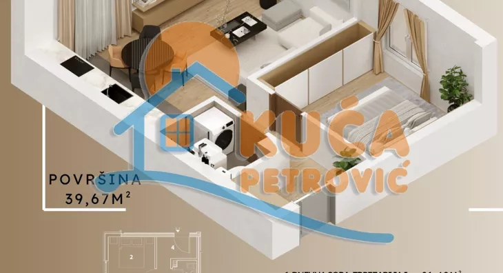 Dvosoban stan | 4zida