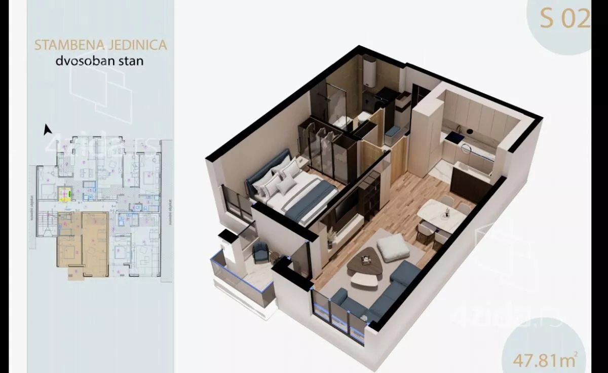 Dvosoban stan | 4zida