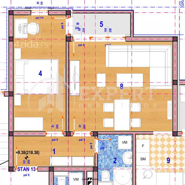 Dvosoban stan | 4zida
