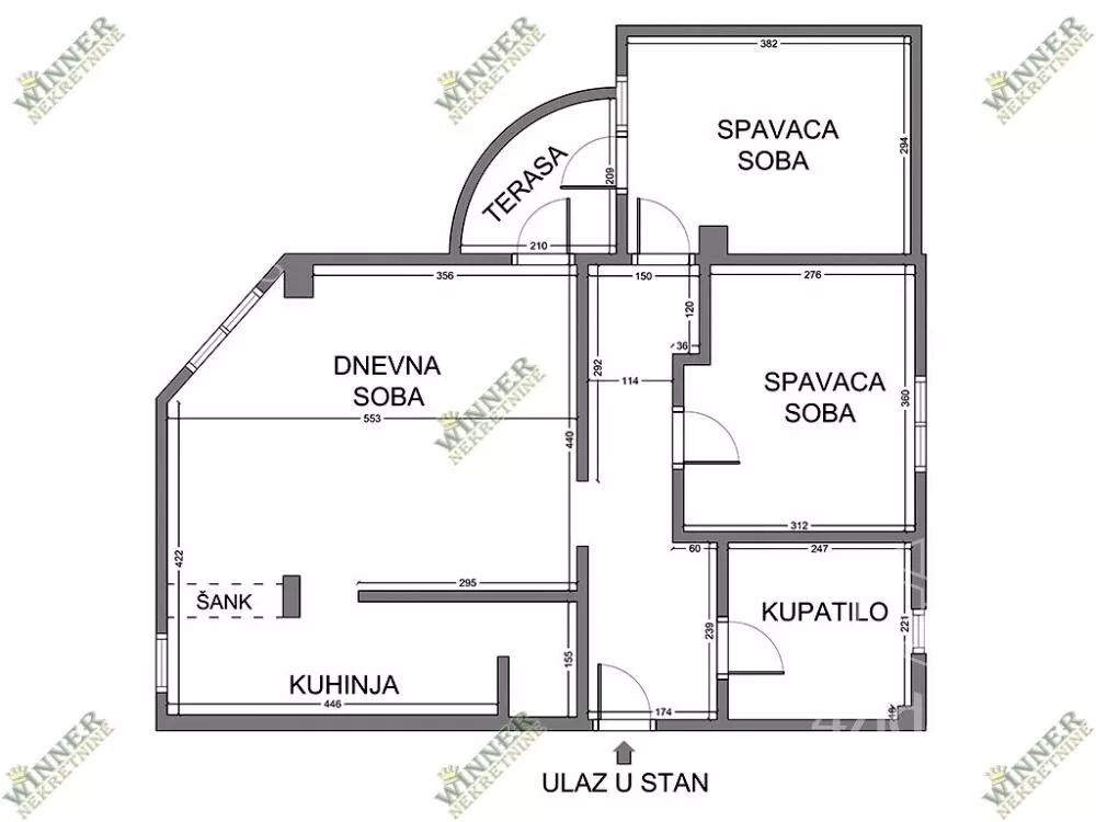 Trosoban stan | 4zida