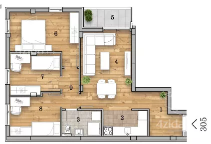 Četvorosoban stan | 4zida