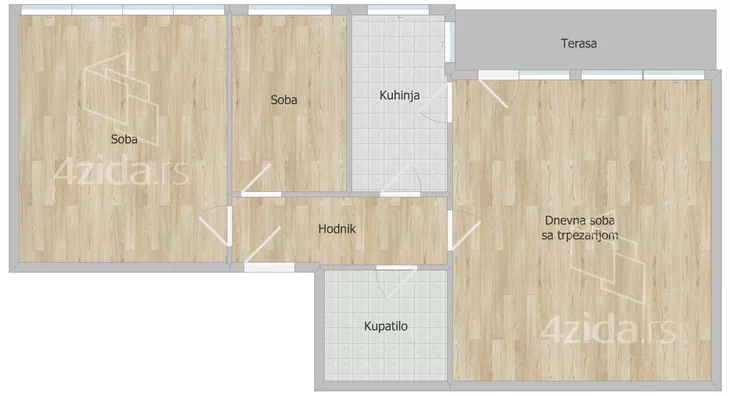 Trosoban stan | 4zida