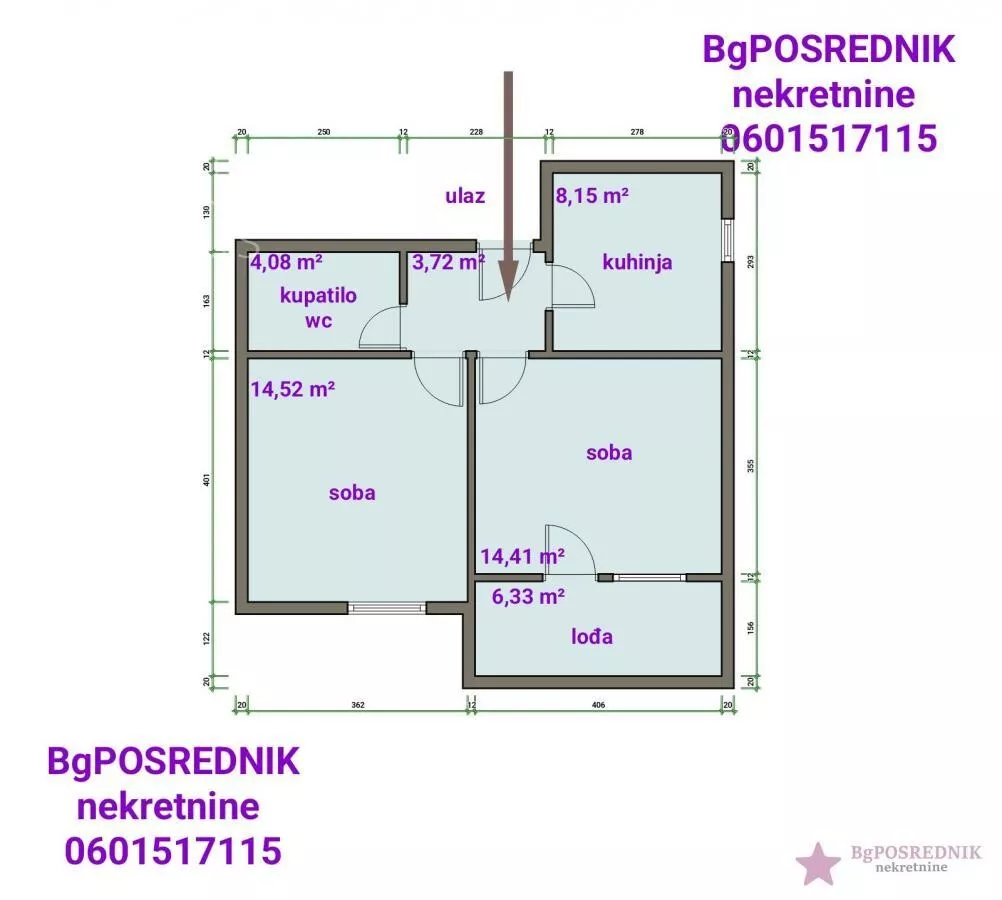 Dvosoban stan | 4zida