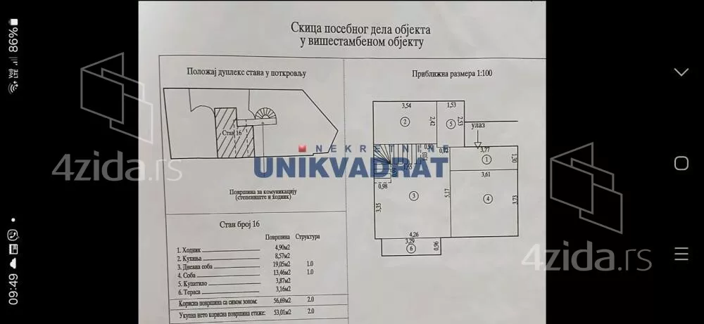 Četvoroiposoban stan | 4zida