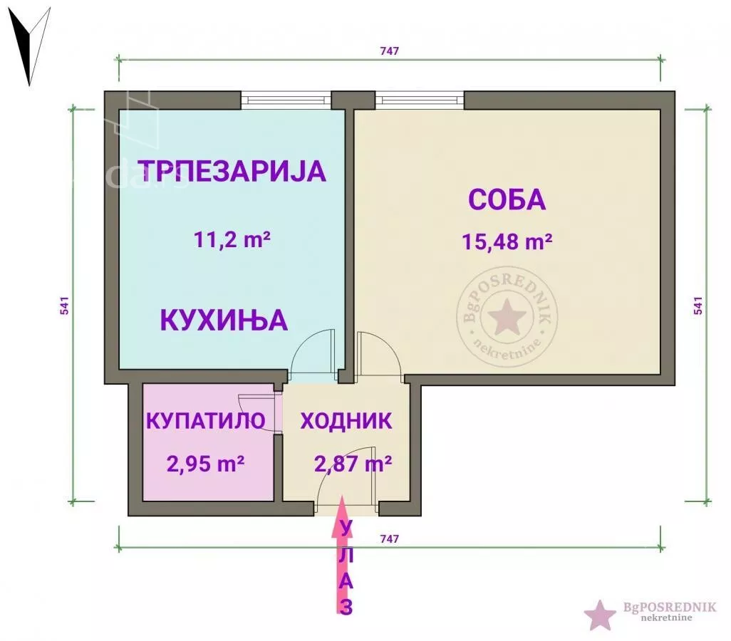 Jednoiposoban stan | 4zida