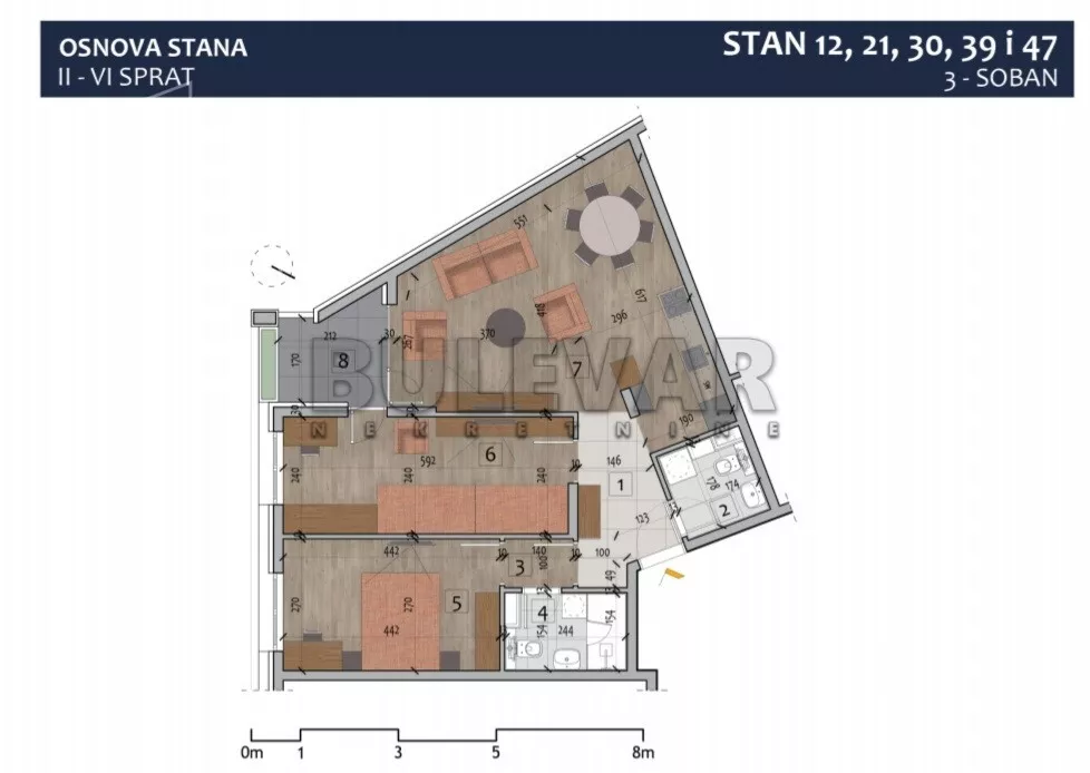 Trosoban stan | 4zida