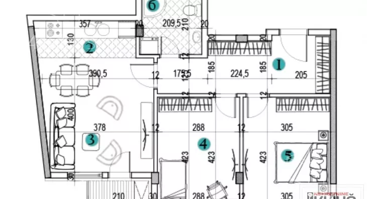 Trosoban stan | 4zida