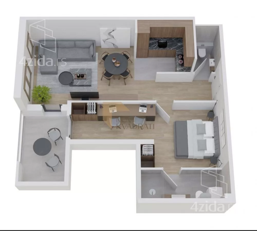 Dvosoban stan | 4zida
