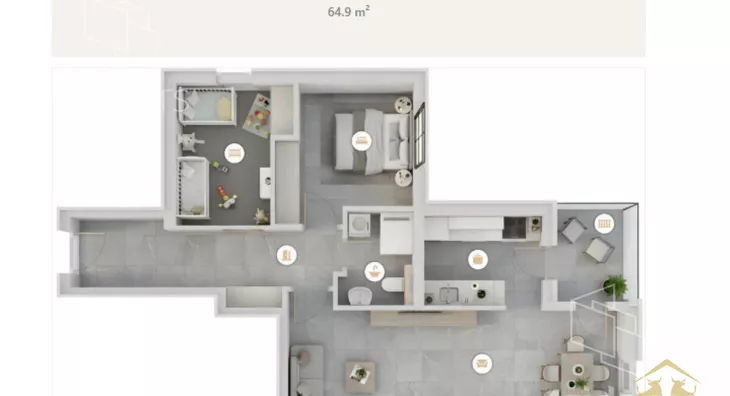 Trosoban stan | 4zida