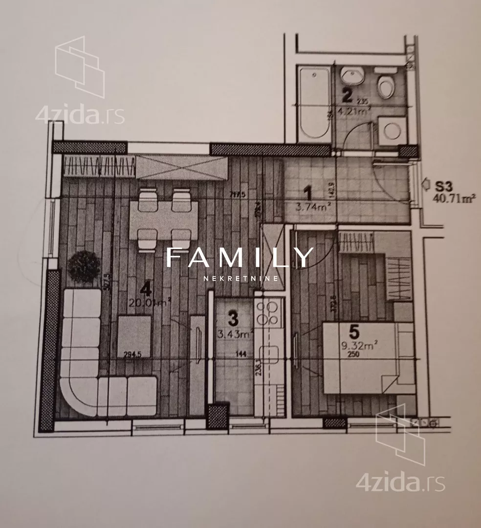 Jednoiposoban stan | 4zida