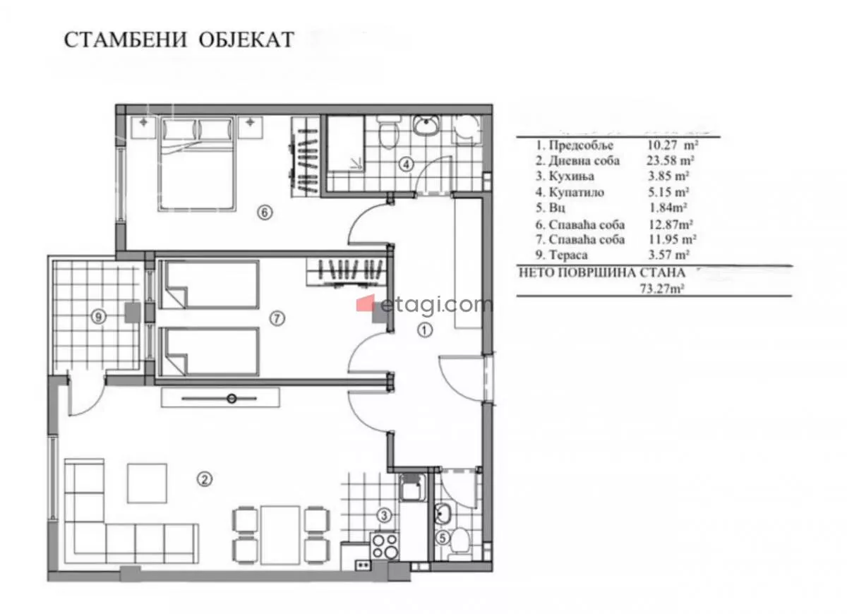 Dvoiposoban stan | 4zida
