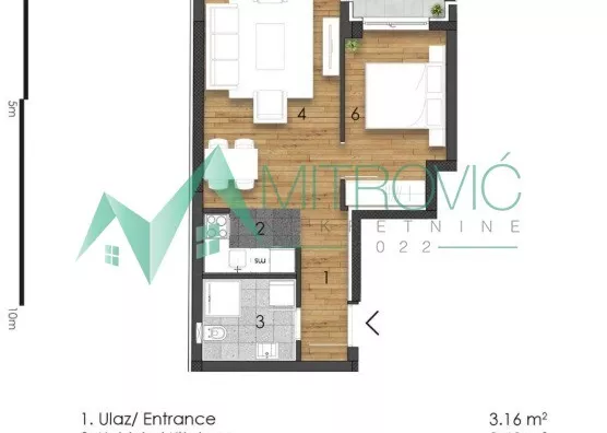 Dvosoban stan | 4zida